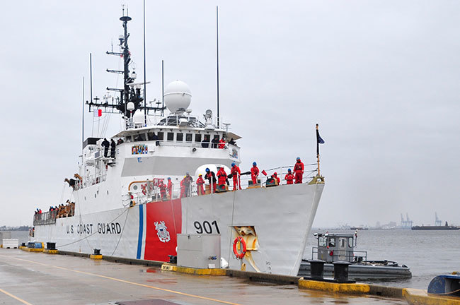 Coast Guard Cutter Bear crewmembers return home after interdicting $59.8 million in drugs