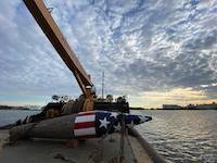 Coast Guard sets historic Francis Scott Key buoy on Patapsco River in Baltimore for 40th year