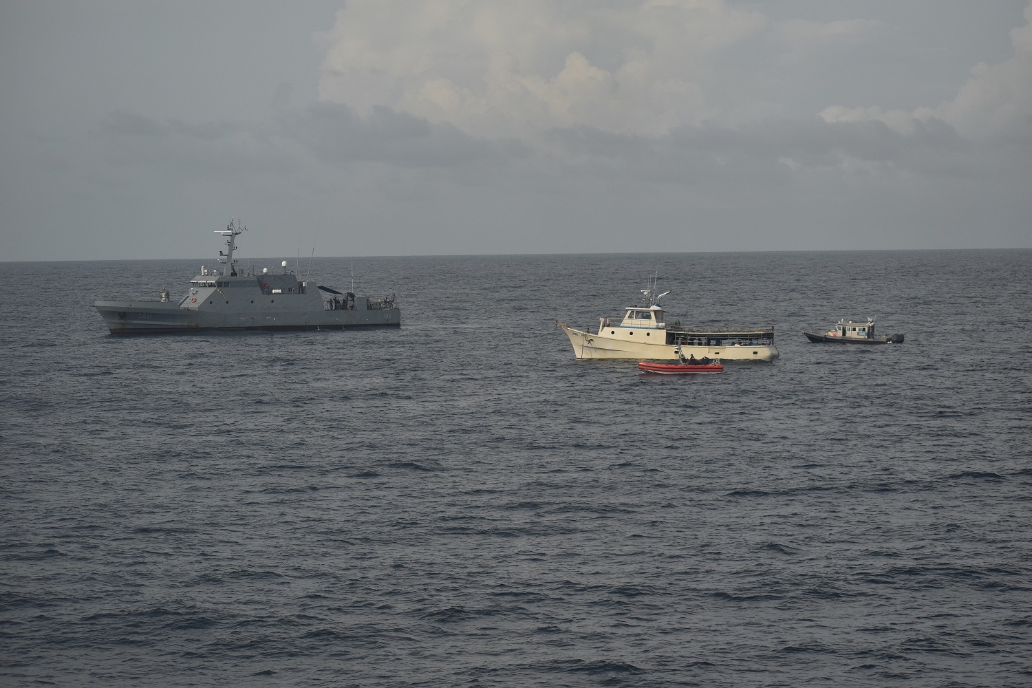 Coast Guard, partner agencies interdict suspected drug smugglers 46 miles northeast of Panama