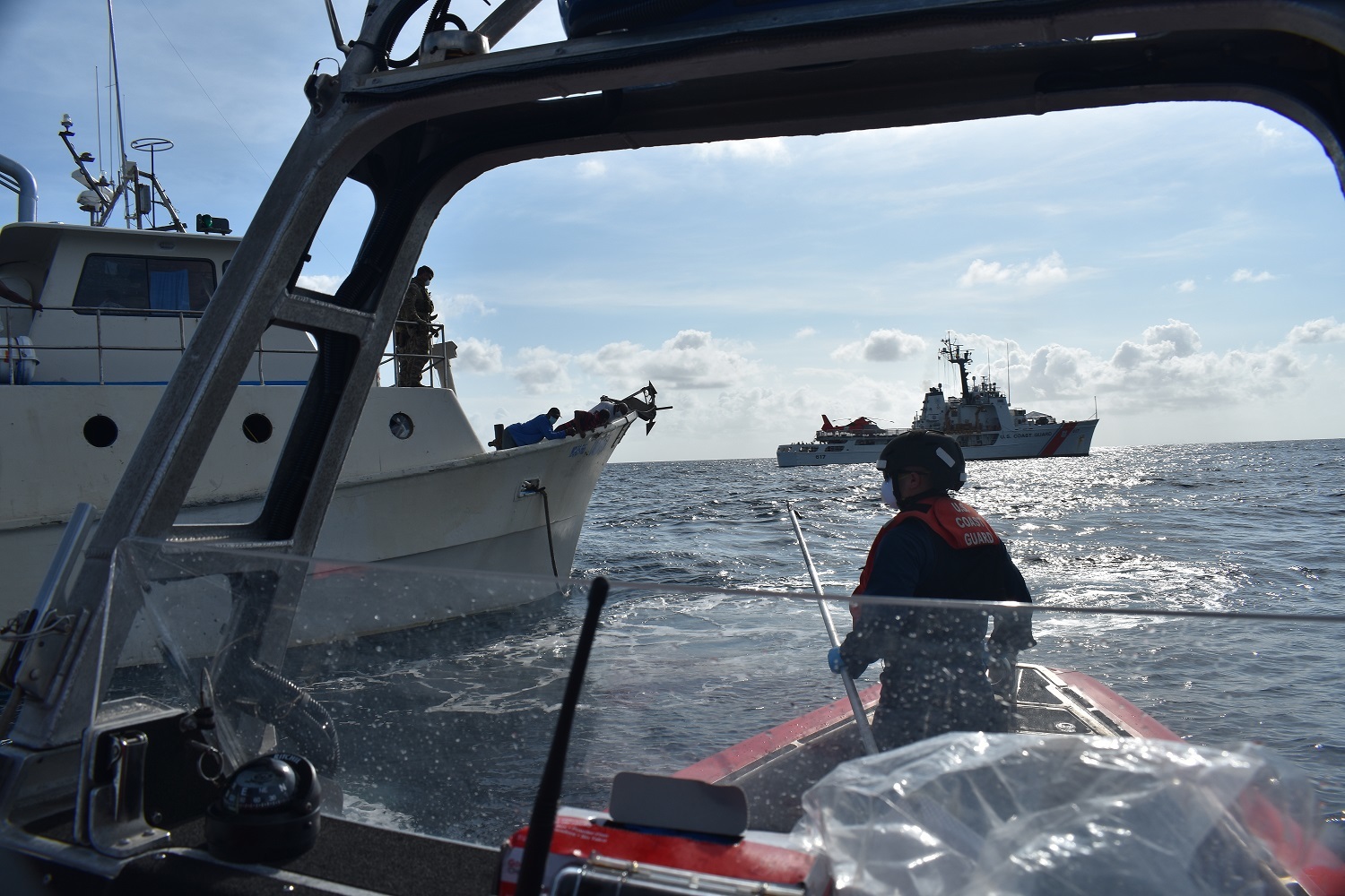 Coast Guard, partner agencies interdict suspected drug smugglers 46 miles northeast of Panama