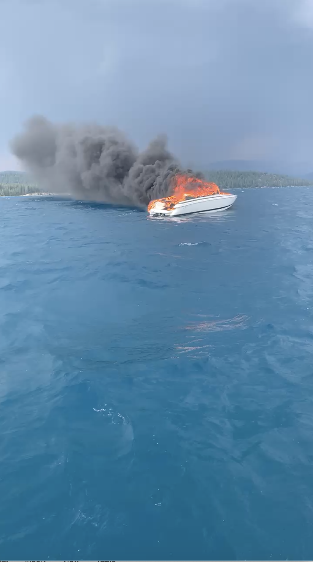 Tahoe Boat Fire