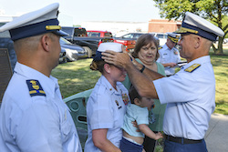 Master Chief Petty Officer Laurie A. Kennedy becomes the first woman to advance to the rank of Master Chief as a Gunner’s Mate