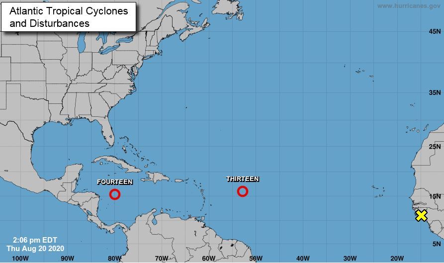 National Hurricane Center Tropical Depression 13
