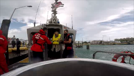 Coast Guard medevacs 75-year-old man near Man of War Harbor