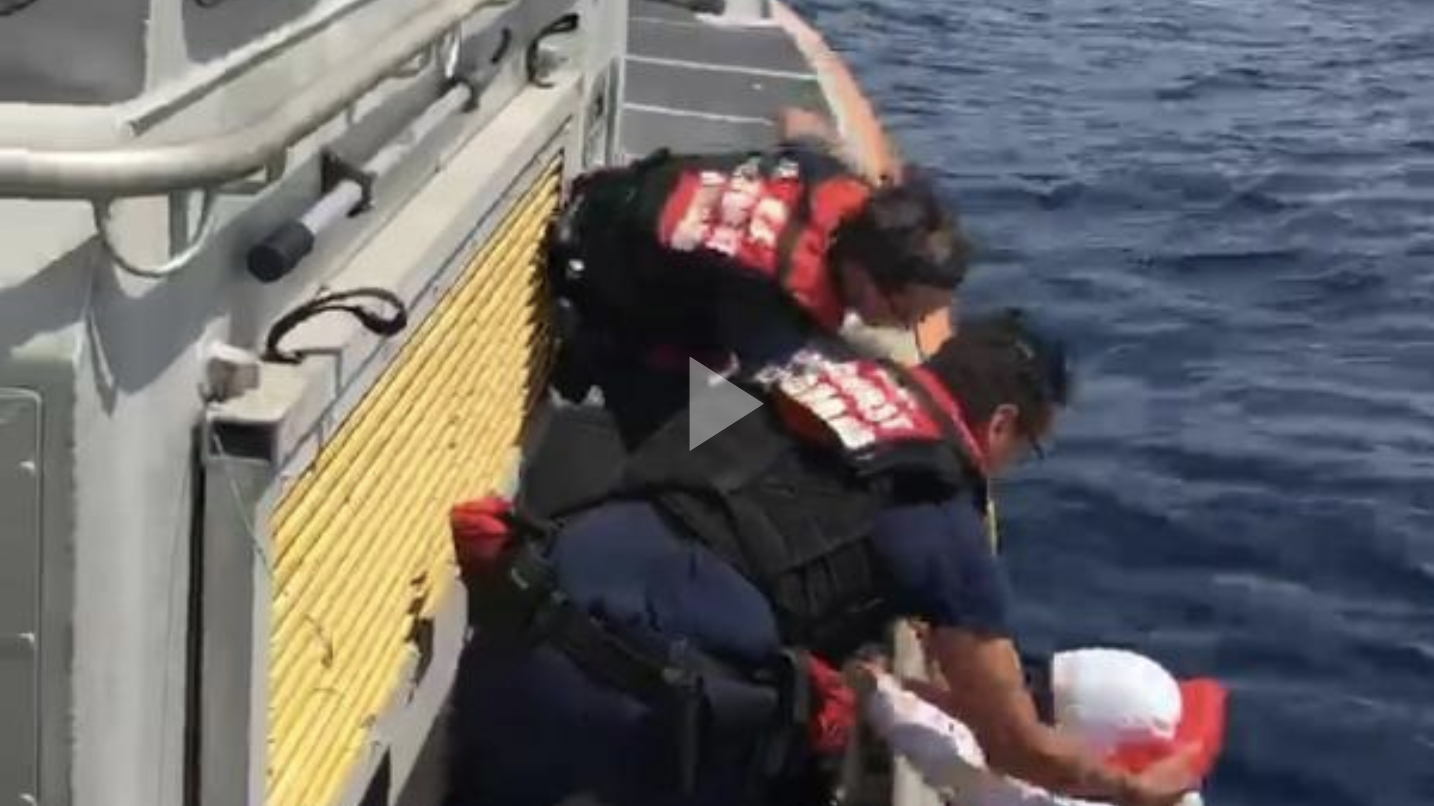 Coast Guard rescues 1 man 12 miles east of Government Cut