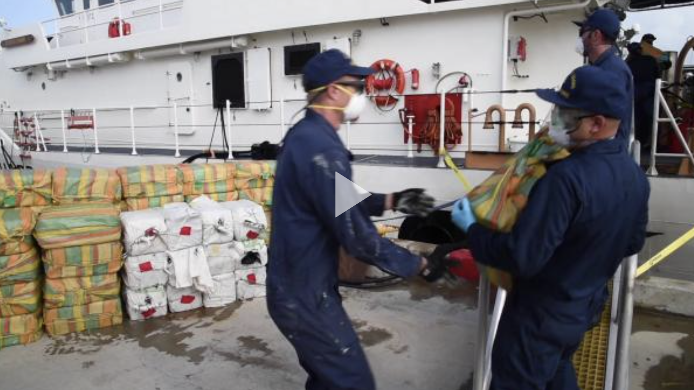 Coast Guard offloads $48 million in cocaine, disembarks 6 suspected smugglers in Puerto Rico, following 2 interdictions in the Caribbean Sea