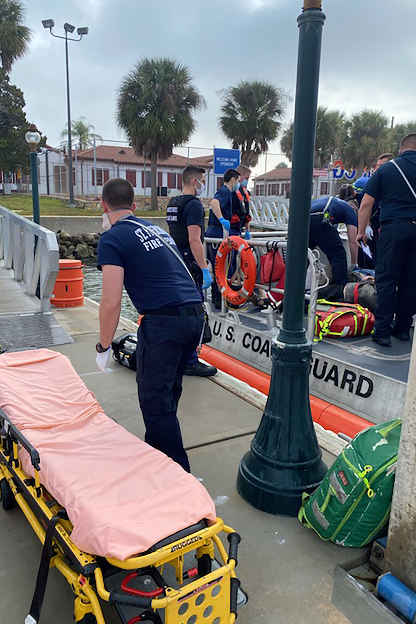Coast Guard transfers injured boaters after collision in Tampa Bay