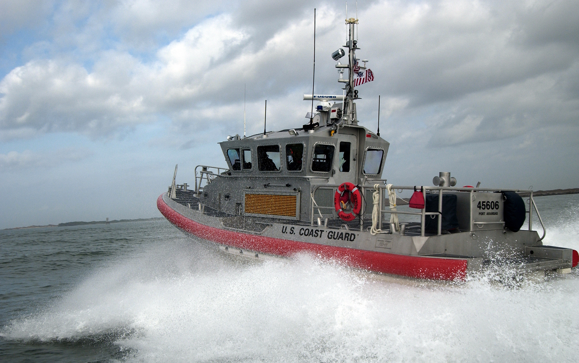 Coast Guard Port Aransas Stock Photo