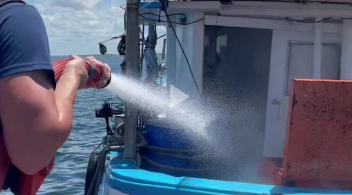 Coast Guard, partner agency rescue 2 from boat fire east of the Skyway Bridge