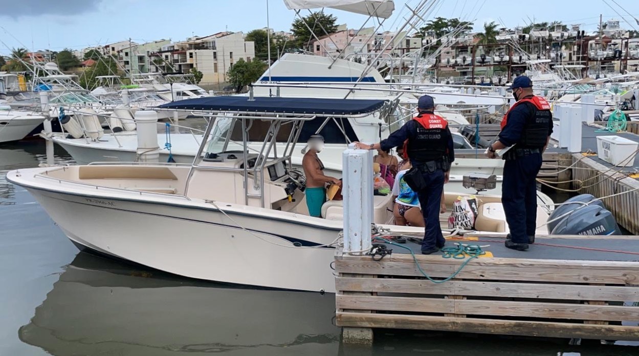 Coast Guard issues COTP to vessel Dolce Vita for conducting illegal passenger-for-hire operation in Fajardo, Puerto Rico May, 2021