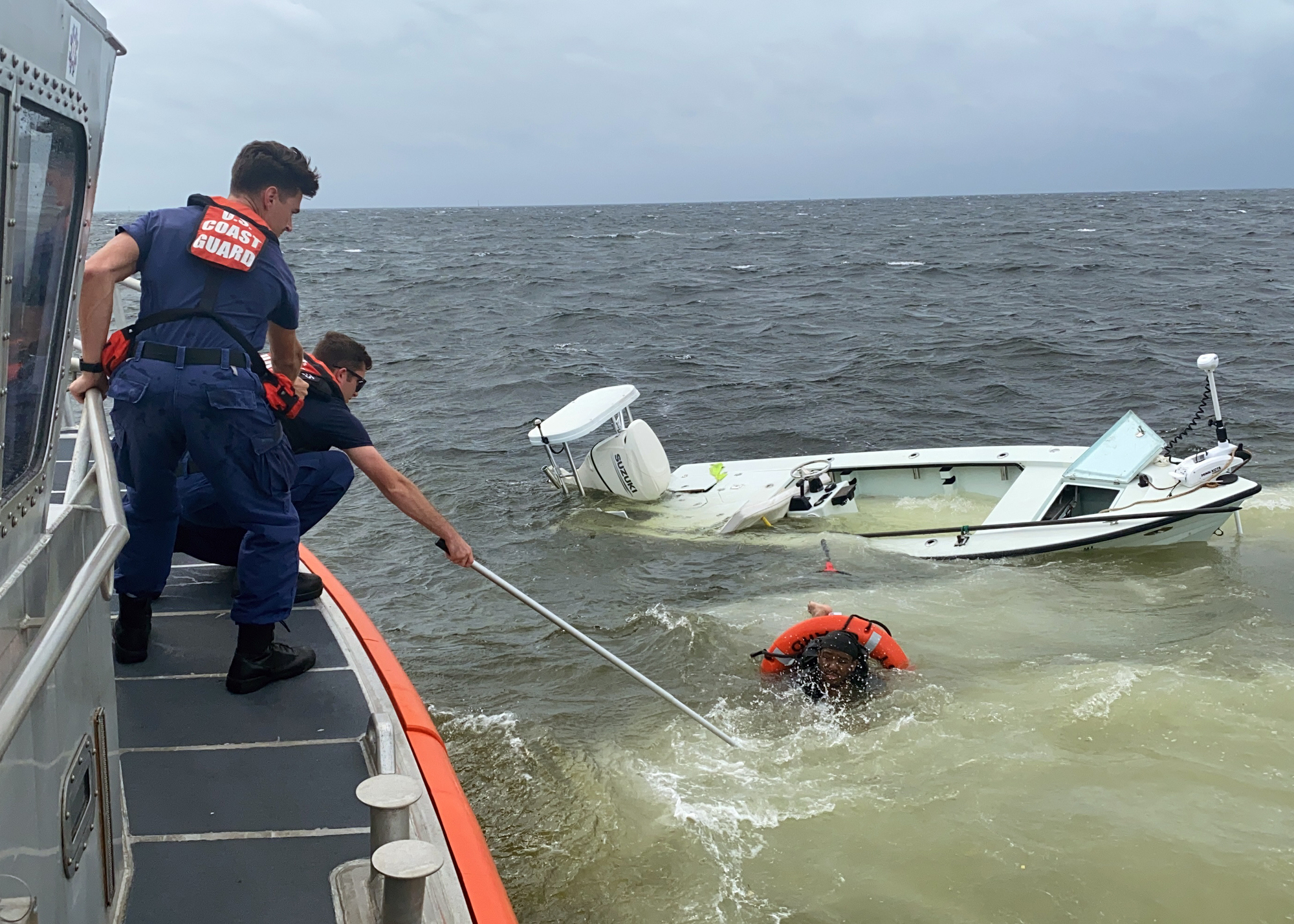  Coast Guard rescues man from sinking vessel Tampa Bay