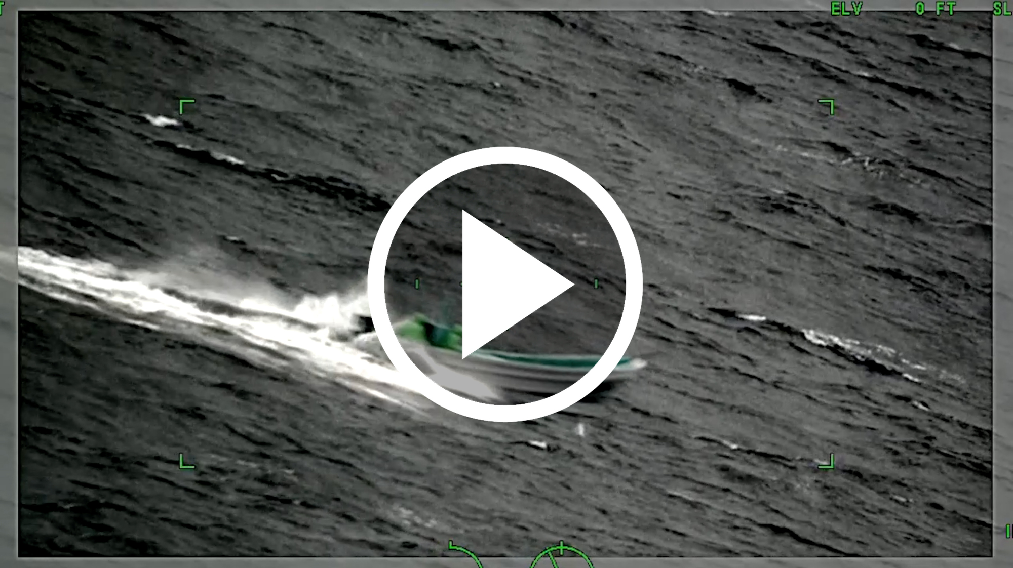 Coast Guard lancha detection aerial video