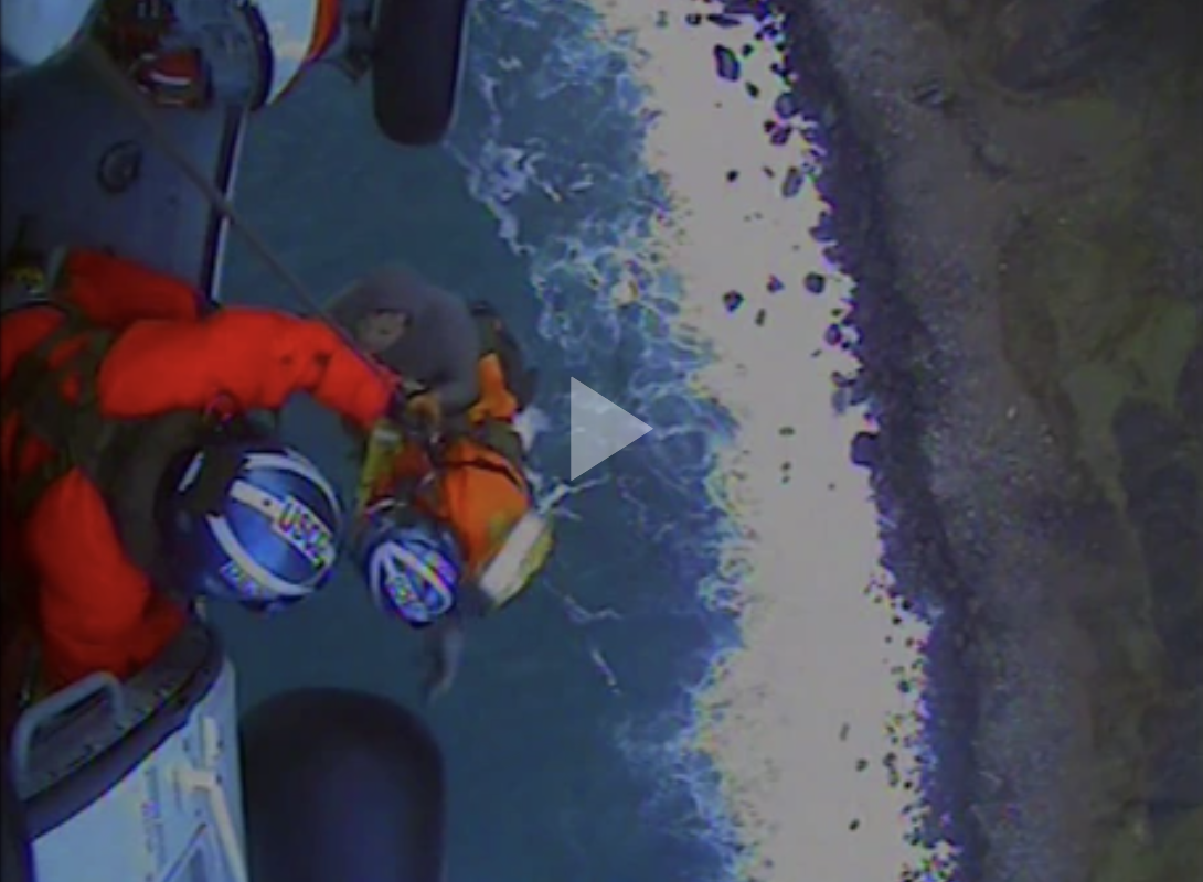Coast Guard rescues 2 stranded hikers from coastal cliff in Manzanita, OR