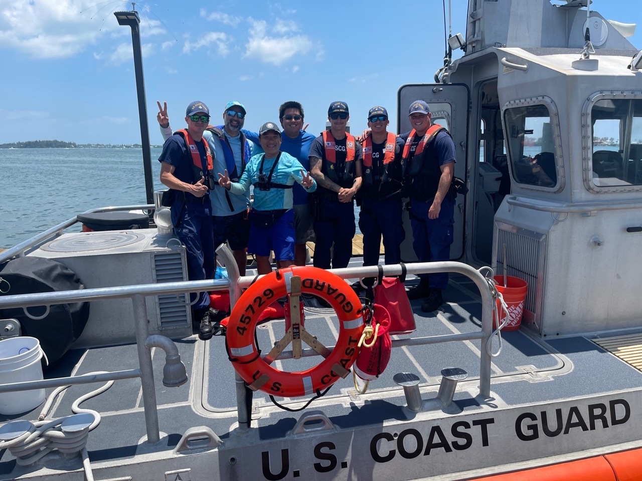 Coast Guard Rescues 3 From A Vessel Taking On Water 25 Miles West Of ...