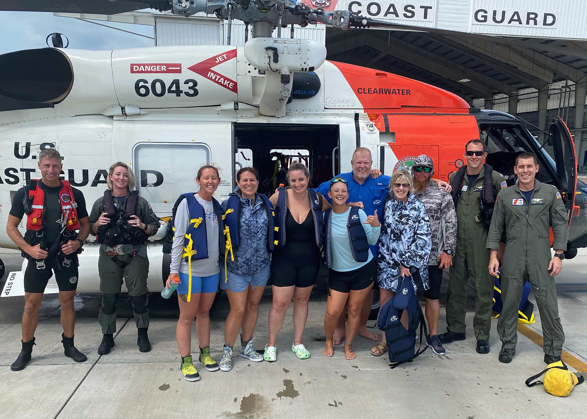 Coast Guard rescues 7 after lightning strike 100 miles off Clearwater
