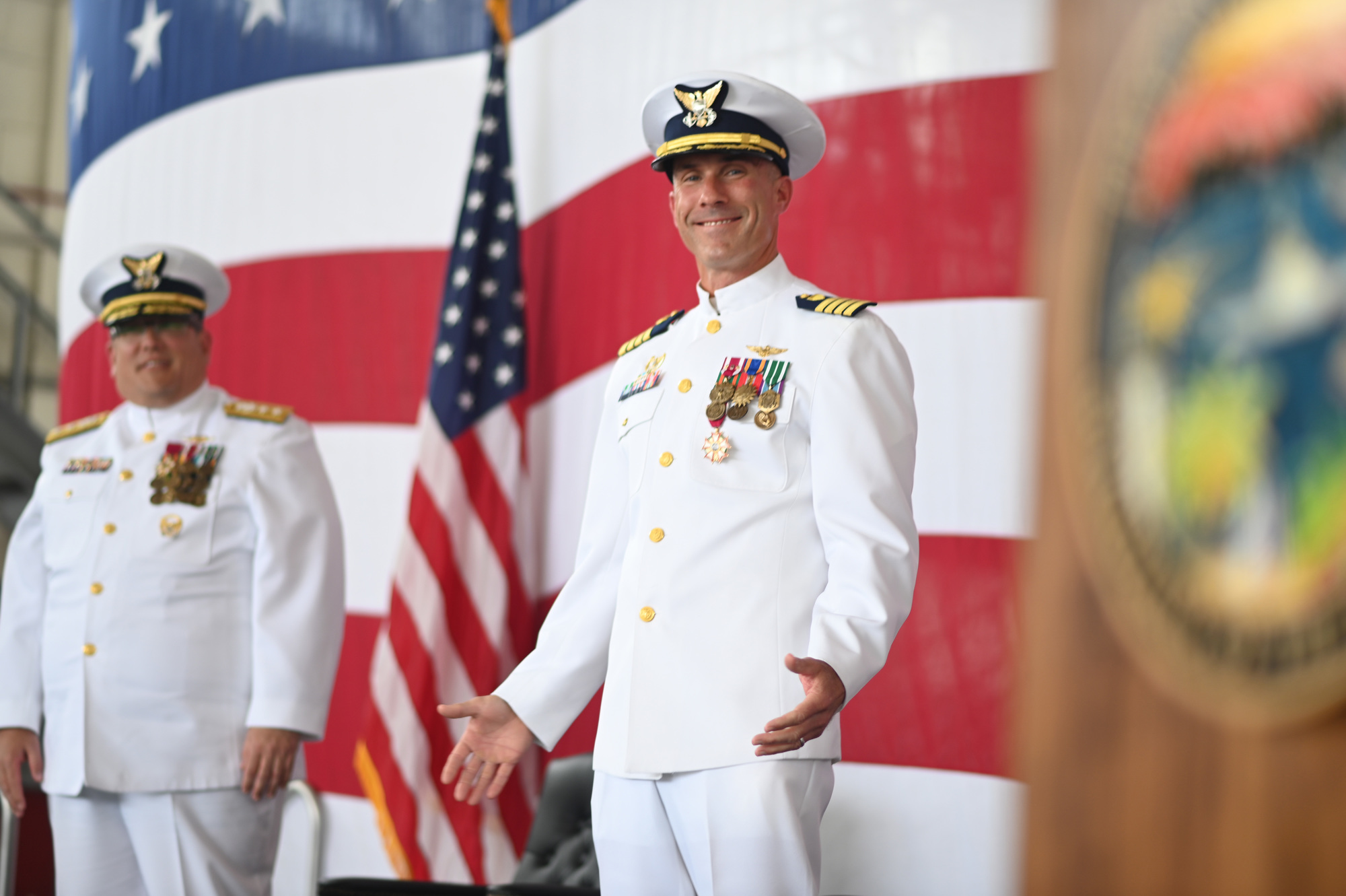 Coast Guard welcomes new Sector San Diego commanding officer during a change of command ceremony in San Diego