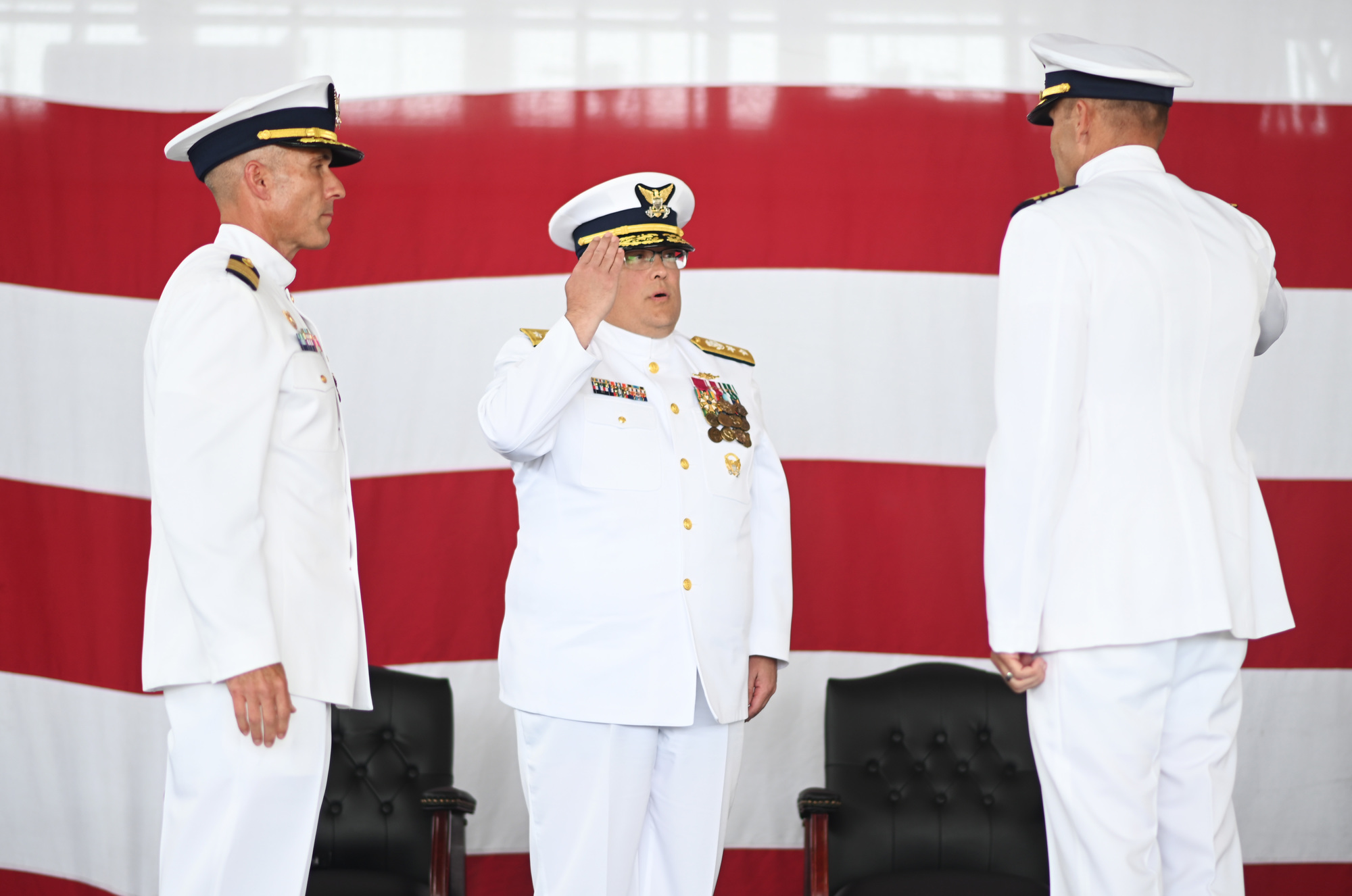 Coast Guard welcomes new Sector San Diego commanding officer during a change of command ceremony in San Diego