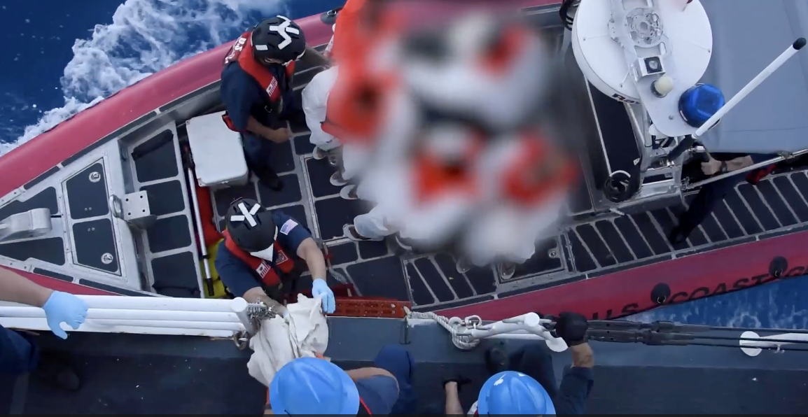 Coast Guard Cutter Campbell stops unsafe, overloaded Haitian sailing vessels