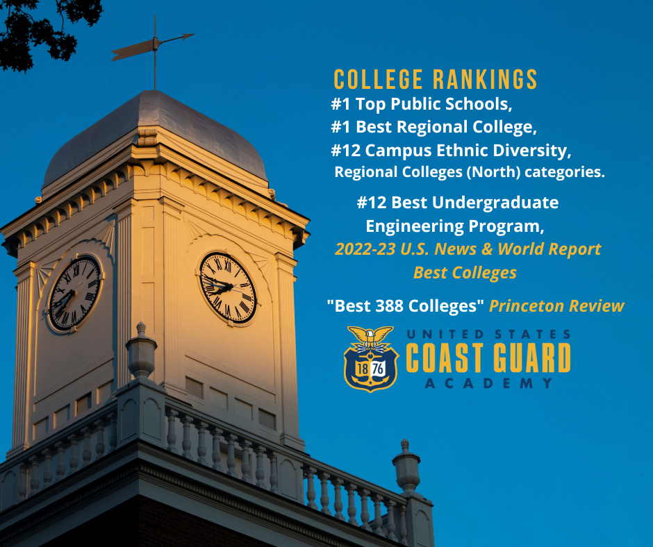 Coast Guard Academy continues to rank among the nation's top colleges