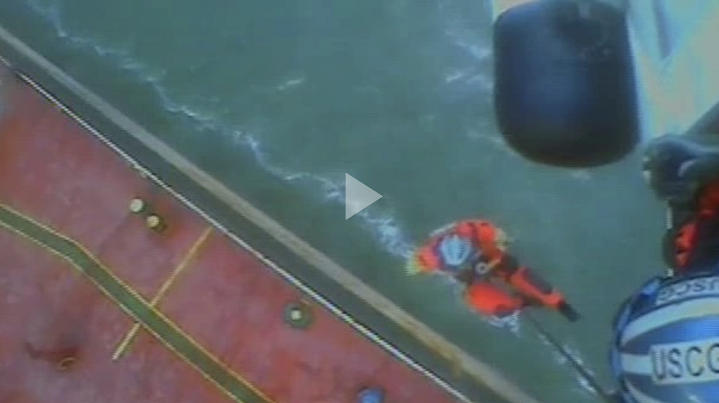 VIDEO AVAILABLE: Coast Guard Medevacs Crewmember From Tanker Vessel ...