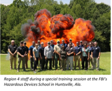 Region 4 Staff at FBI’s Hazardous Devices School 