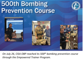 500th bombing prevention course 