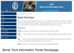 Bomb Tech Info Portal