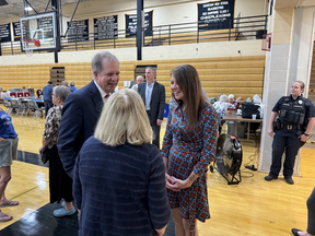 Director Easterly Visiting Polling Stations in NH