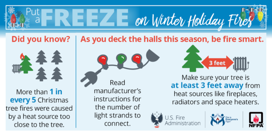 put a freeze on winter holiday fires