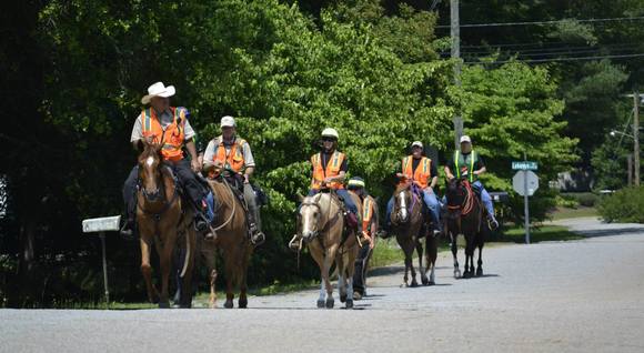 The Anderson County MSaR team conducts a search and rescue mission for a missing person.