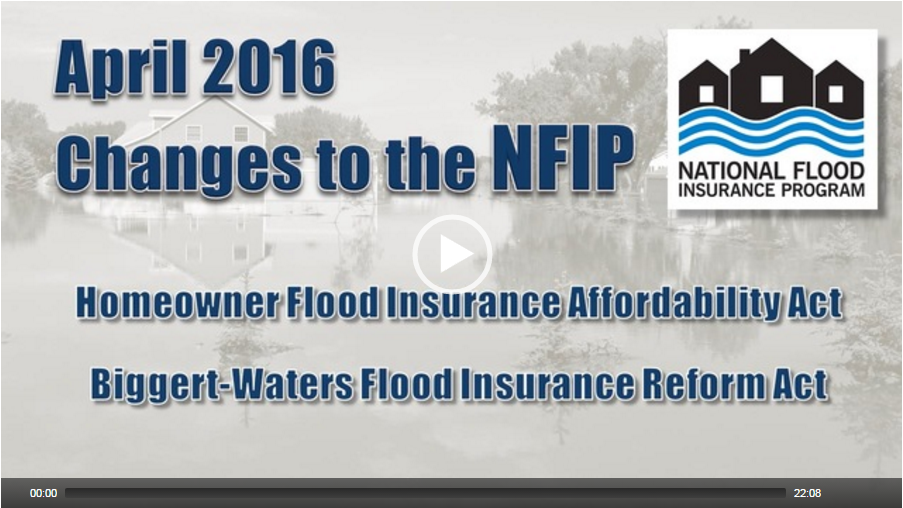 April Flood Insurance Program Updates New NFIP Video
