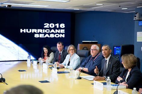 President Obama Visits FEMA Headquarters