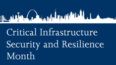 Critical Infrastructure Security and Resilience Month Logo