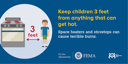 Cooking Safety - Keep Children Three Feet Away
