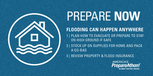 Prepare Now. Flooding Can Happen Anywhere.