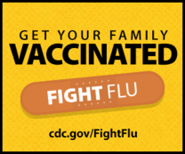 Get Your Family Vaccinated. Fight Flu. cdc.gov/FightFlu