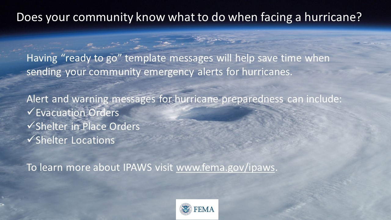 IPAWS Hurricane Preparedness Week