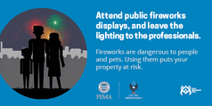 Attend public fireworks displays, and leave the lighting to the professionals. Using fireworks puts your property at risk.