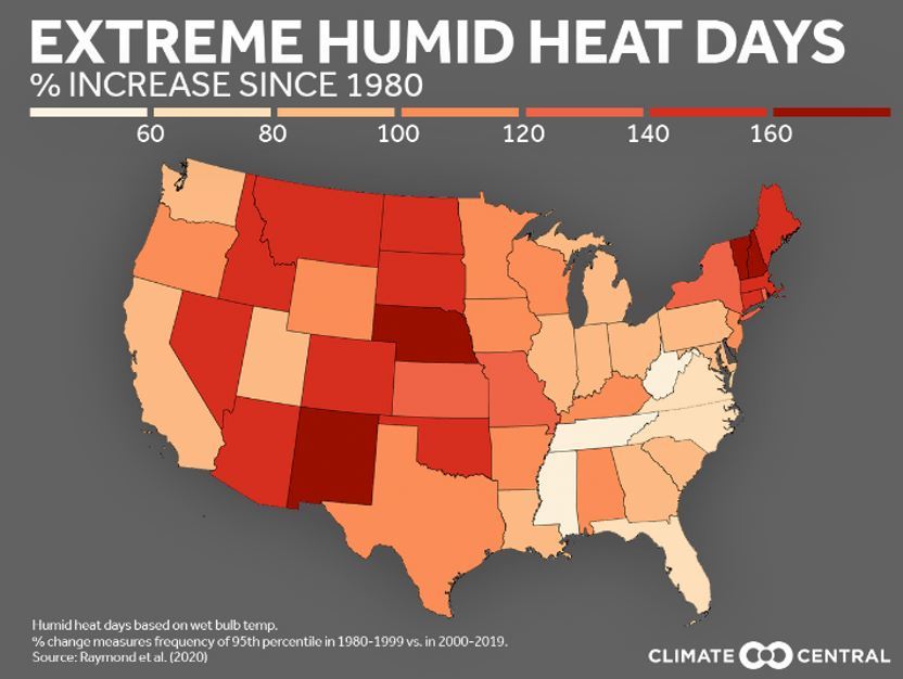 Picture of Humid Heat Days in the U.S.
