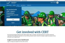 Snapshot of the new National CERT website. 