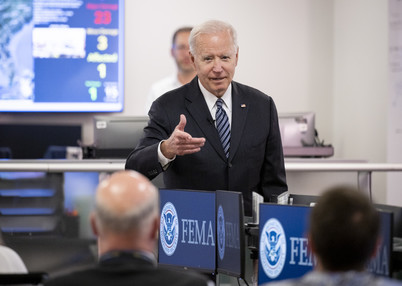 President Biden at FEMA NRCC