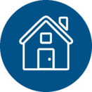 FEMA Housing Icon - Navy Blue