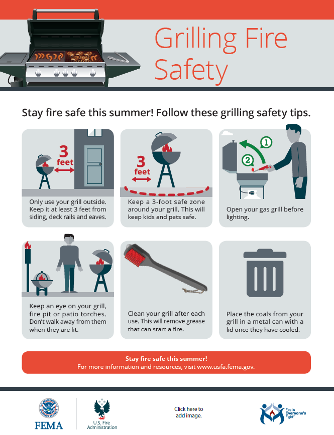 FEMA USFA Grilling Fire Safety Flyer