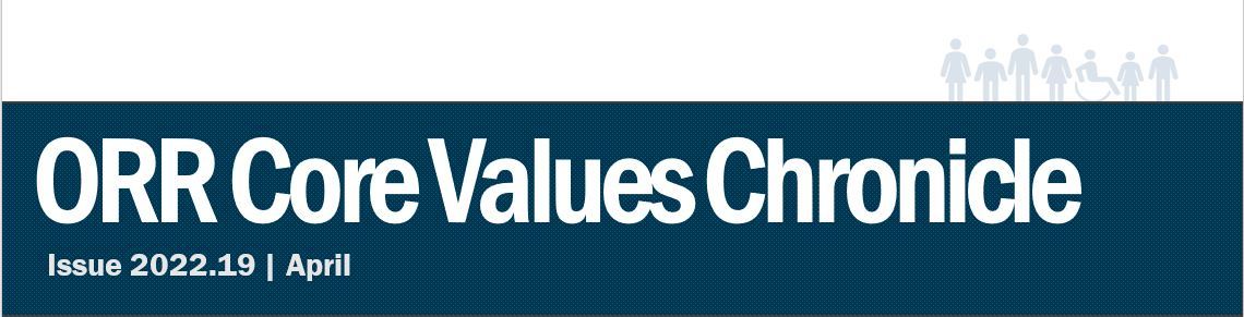ORR Core Values Chronicles Banner