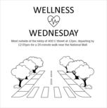 A reminder to join Resilience's Wellness Wednesday.