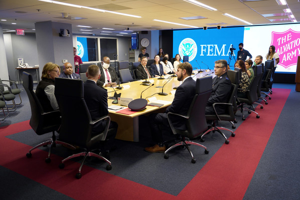 FEMA and Salvation Army Signing