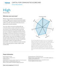 Capital for Communities Scorecard Sample