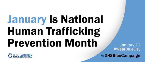 January is Human Trafficking Month 