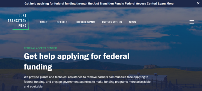 Just Transition Fund Federal Access Center