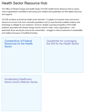 Health Sector Resource Hub